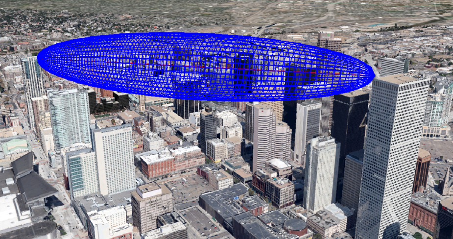 Urban Path Study Result Showing Line-of-Sight and Fresnel Zone