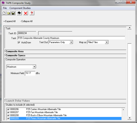 Setup for Composite Study (Maximum)