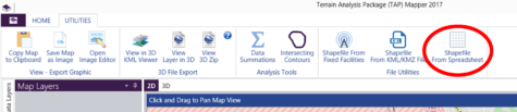 New Spreadsheet to Shapefile Utility